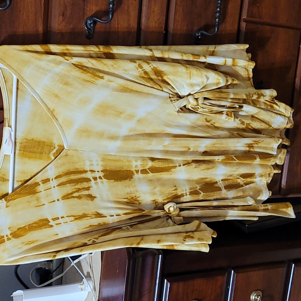 Yellow tan shirt